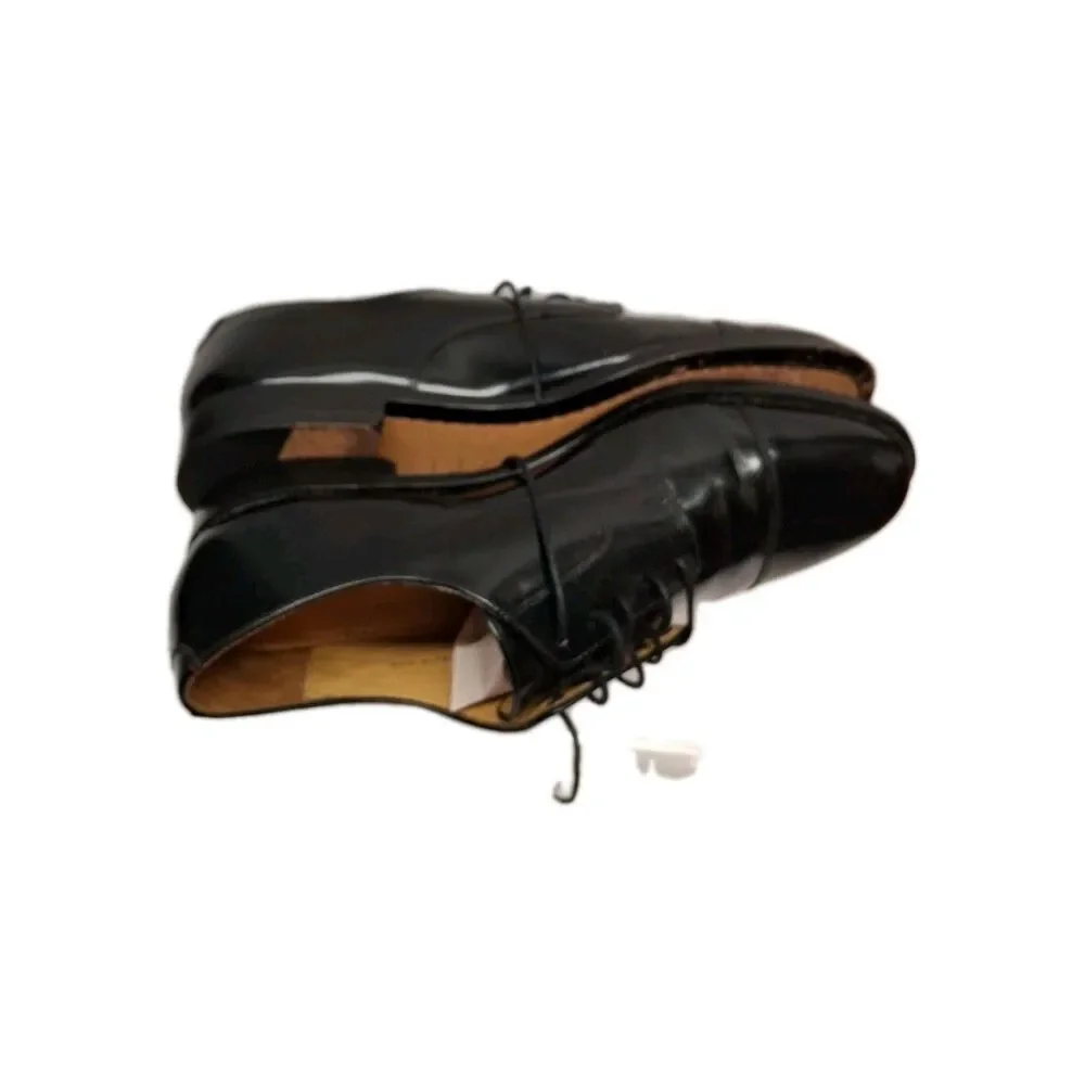 Cole Haan Men 11.5D Black Leather Oxford Cap Toe Lace Up Dress Formal Shoes 42